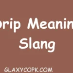 Drip Meaning Slang