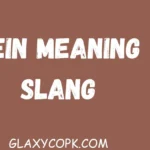 Fein Meaning Slang