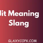 Jit Meaning Slang