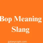 Bop Meaning Slang