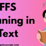 ffs meaning in text