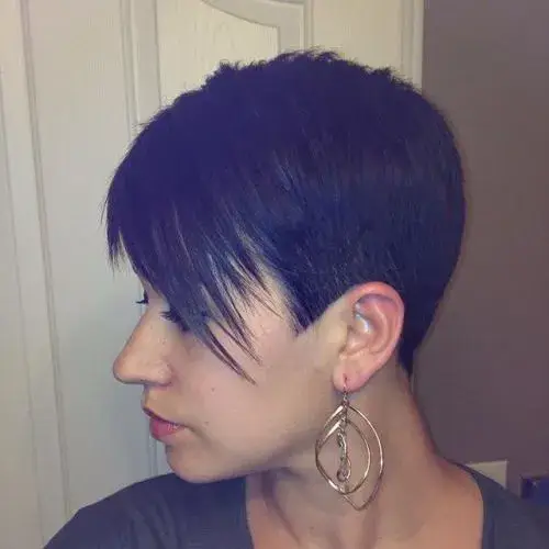 Pixie + Shaved Nape Short Hair, Sharp Finish
