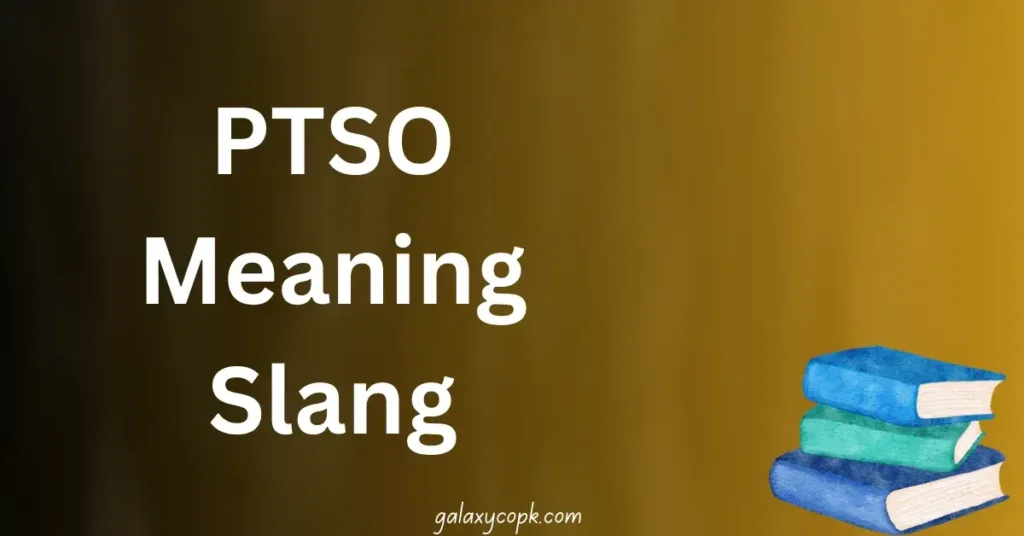 PTSO Meaning Slang