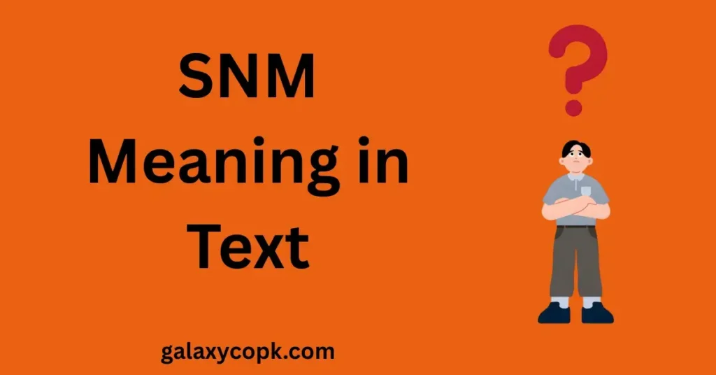 snm meaning in text