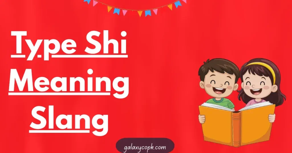 Type Shi Meaning Slang