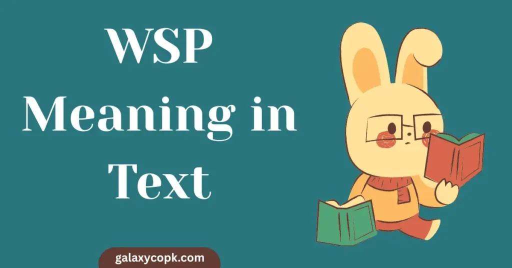 WSP Meaning in Text