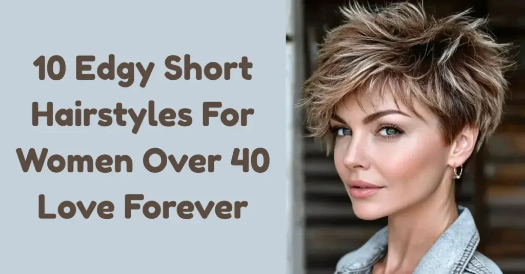 Edgy Short Hairstyles For Women Over 40