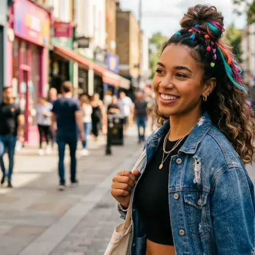 Half-Up Colour Pop Bun