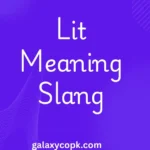Lit Meaning Slang