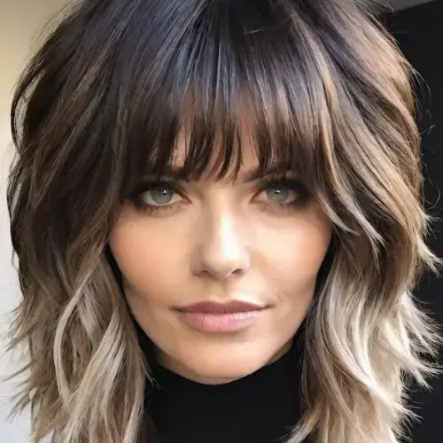 Shaggy Layered Cut with Fringe