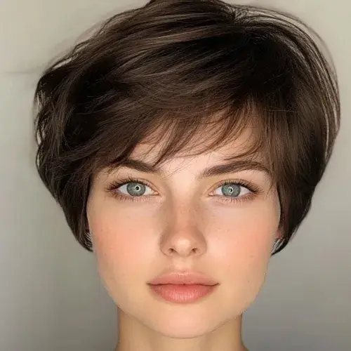 Side-Swept Pixie + Cat-Eye Frames