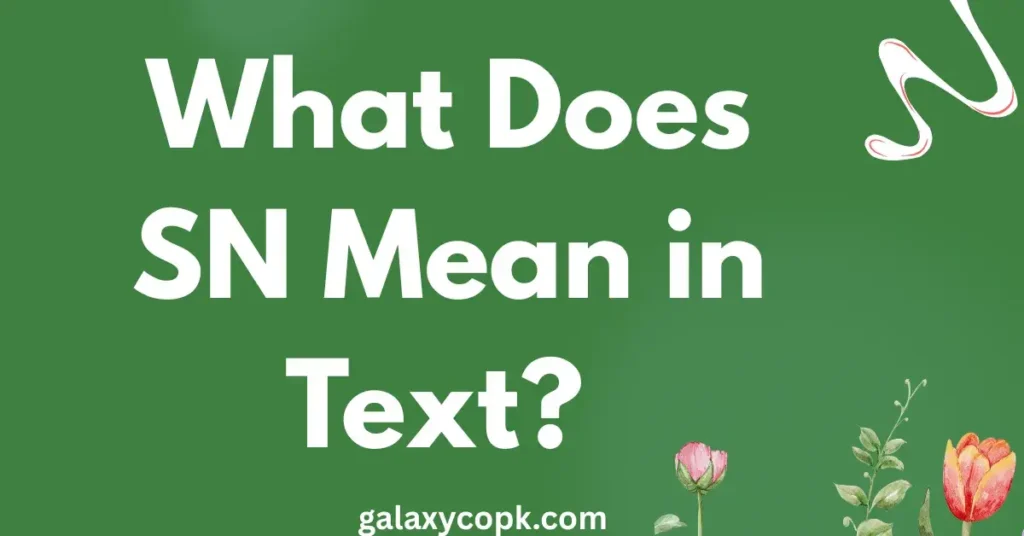 SN Mean in Text