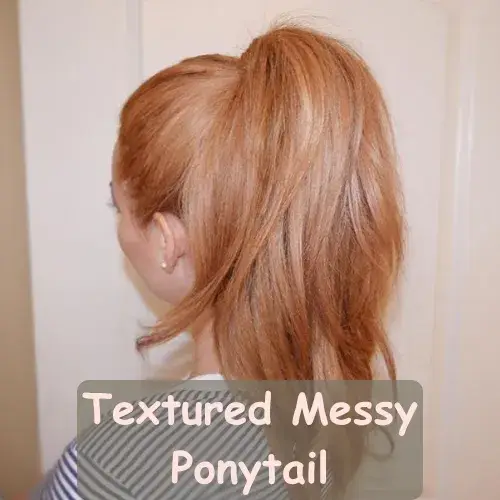 Textured Messy Ponytail