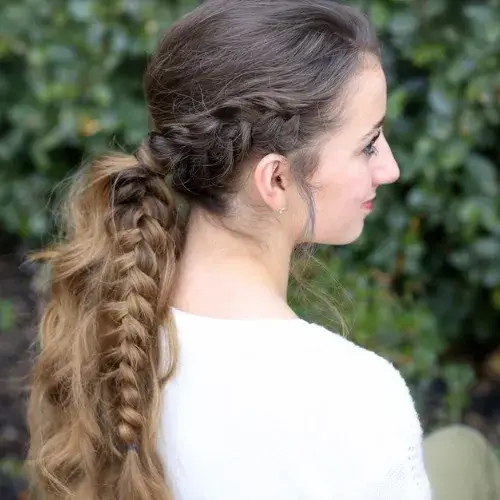 The Short Viking Ponytail with Braided Sides