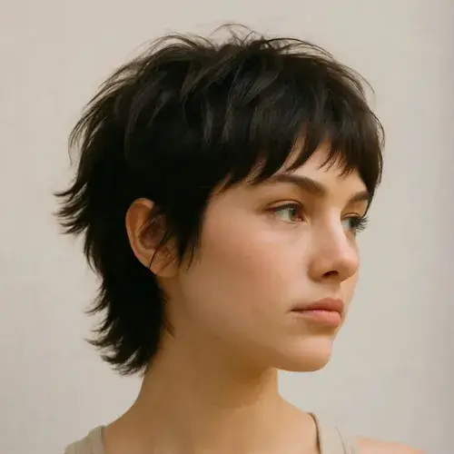 The Textured Wolf Cut for Fine Hair