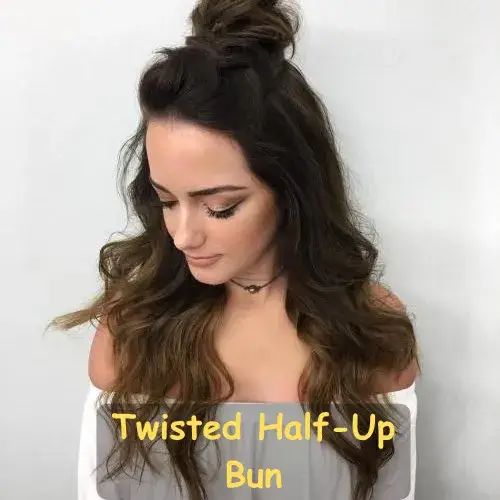 Twisted Half-Up Bun