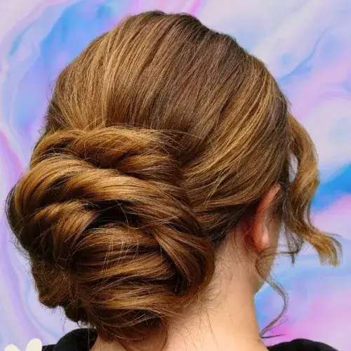 Twisted Low Bun Understated but Make It Art