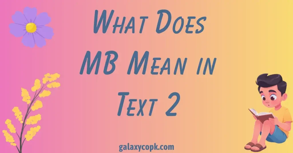 What Does MB Mean in Text 2