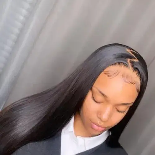 Zig-Zag Parting Hair