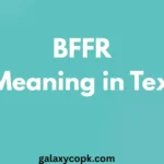 BFFR Meaning in Text