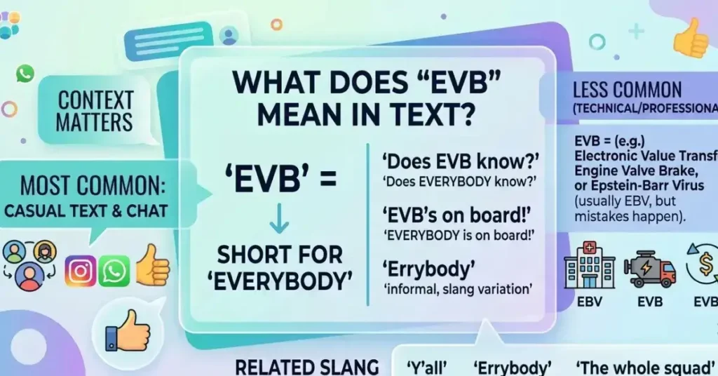 EVB Mean in Text