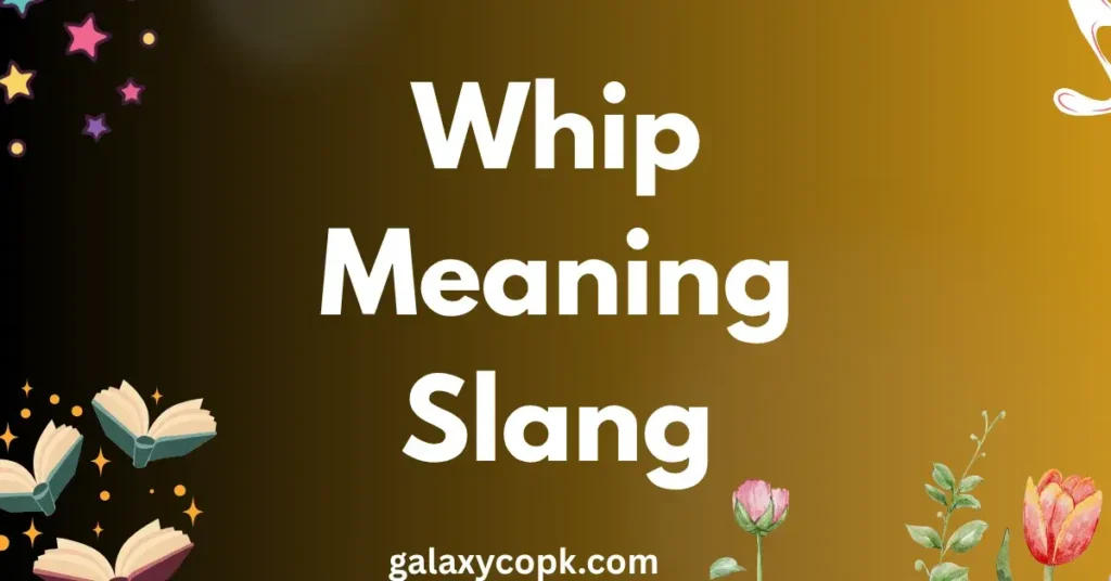 Whip Meaning Slang