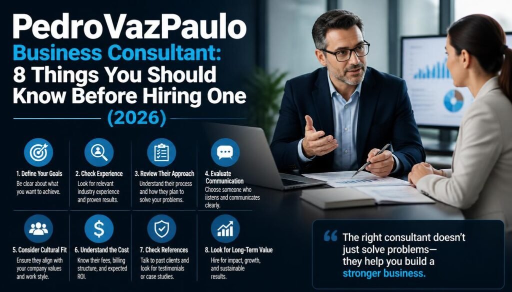 PedroVazPaulo Business Consultant: 8 Things You Should Know Before Hiring One (2026) 1 PedroVazPaulo