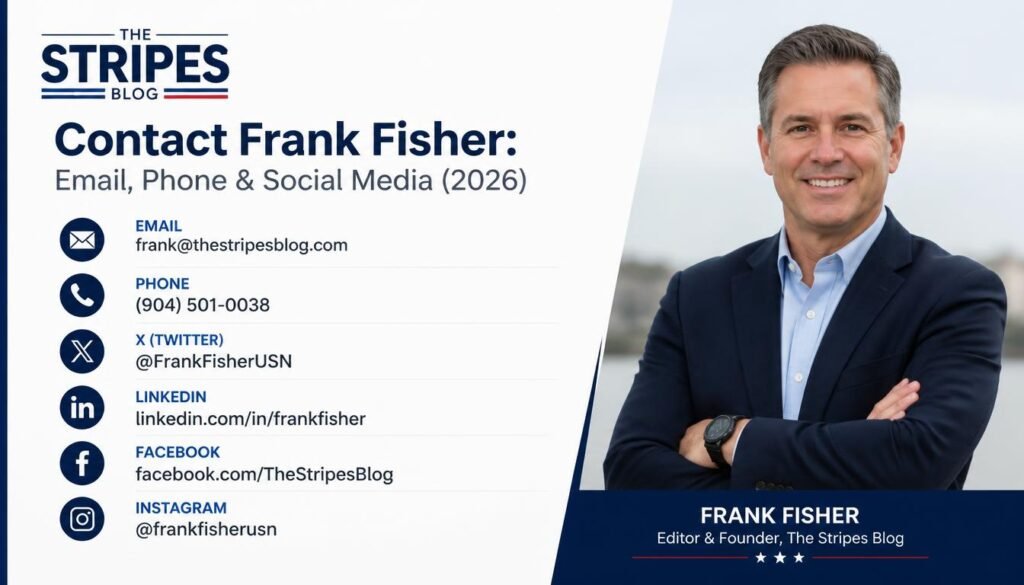 Thestripesblog Contact Frank Fisher: Email, Phone & Social Media (2026) 1 Thestripesblog Contact Frank Fisher