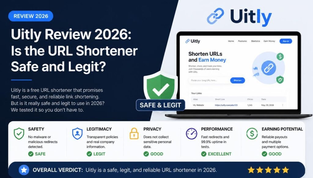 Uitly Review 2026: Is the URL Shortener Safe and Legit? 108 Uitly