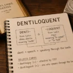 Dentiloquent