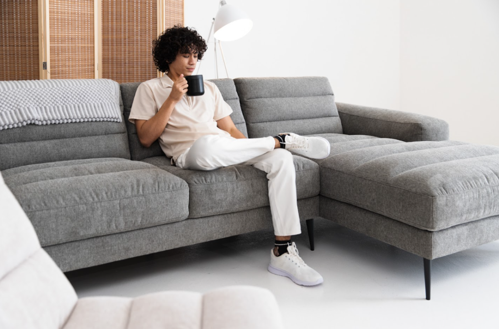 A Sofa Bed Is the Guest Room a Small Home Skips
